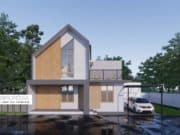 Gambar Rumah Lengkap_Gambar Konsep Rumah Tinggal 1 Lantai Ukuran 16X11 Meter