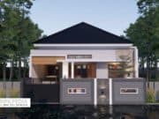 Gambar Rumah Lengkap_RAB dan Gambar Konsep Rumah Tinggal 1 Lantai Ukuran 10×20 Meter