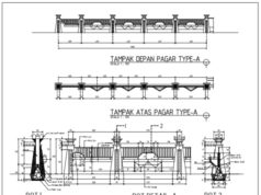 Gambar DED (Detail Engineering Design)_Gambar DED Pembangunan Pagar dan Gapura