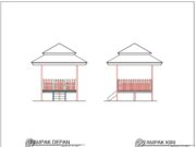 Gambar DED (Detail Engineering Design)_Gambar DED Pembangunan Gazebo/Rumah Panggung Kecil di Ruang Terbuka