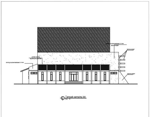 Gambar DED (Detail Engineering Design)_Gambar DED Pembangunan Gedung Serba Guna Kecamatan