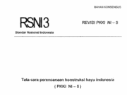 RSNI3 Tata Cara Perencanaan Konstruksi Kayu Indonesia