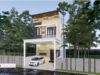 Gambar Rumah Lengkap_RAB dan Gambar Konsep Rumah Tinggal 2 Lantai Ukuran 5,6×17,5 Meter