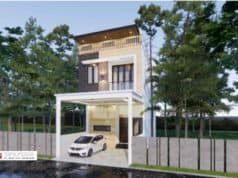 Gambar Rumah Lengkap_RAB dan Gambar Konsep Rumah Tinggal 2 Lantai Ukuran 5,6×17,5 Meter
