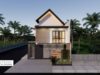 Gambar Rumah Lengkap_Gambar Konsep Villa 2 Lantai Ukuran 8×15 Meter