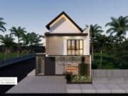 Gambar Rumah Lengkap_Gambar Konsep Villa 2 Lantai Ukuran 8×15 Meter