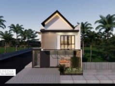 Gambar Rumah Lengkap_Gambar Konsep Villa 2 Lantai Ukuran 8×15 Meter