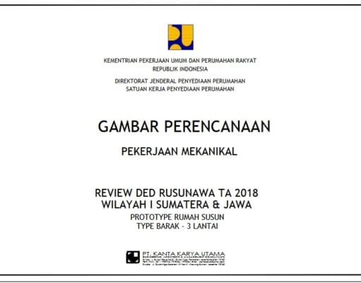 Gambar DED(Detail Engineering Design)_Gambar Perencanaan Pekerjaan Mekanikal Rusunawa