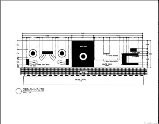 Gambar DED (Detail Engineering Design)_Gambar Perencanaan Pembangunan Halte