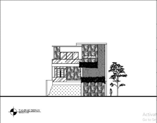 Gambar DED (Detail Engineering Design)_Gambar DED Perencanaan Rumah Tinggal 3 Lantai