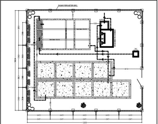 Gambar DED (Detail Engineering Design)_Gambar DED Instalasi Pengolahan Air Limbah (IPAL) Rumah Sakit