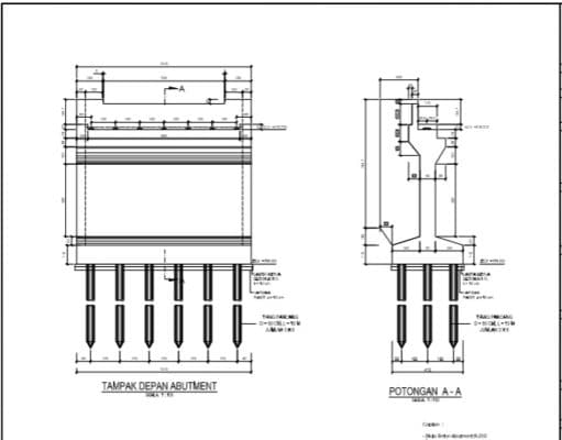 Gambar DED (Detail Engineering Design)_Gambar DED Jembatan Air Raya