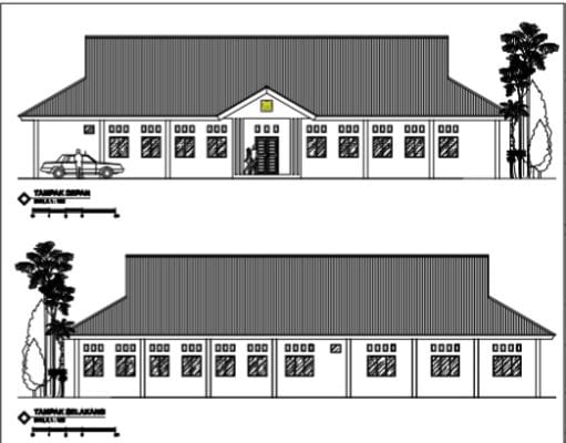 Gambar DED (Detail Engineering Design)_Gambar DED Pembangunan Kantor Dinas Pertanian dan Ketahan Pangan