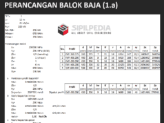 Perhitungan Preliminary Design Gedung Struktur Baja