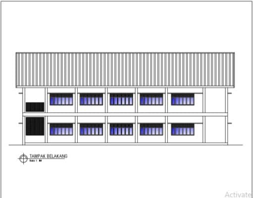 Gambar DED (Detail Engineering Design)_Gambar DED Bangunan Kantor dan Pustaka
