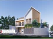 Gambar Rumah Lengkap_RAB dan Gambar Konsep Rumah Tinggal 2 Lantai Ukuran 16×13 Meter