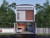 Gambar Rumah Lengkap_RAB dan Gambar Konsep Rumah Tinggal 2 Lantai Ukuran 6×14 Meter