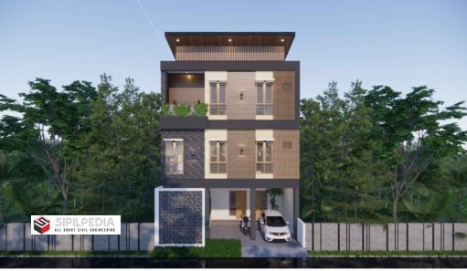 Gambar Rumah Lengkap_RAB dan Gambar Konsep Rumah Kos 3 Lantai Ukuran 9×10 Meter