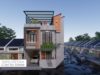 Gambar Rumah Lengkap_Gambar Konsep Rumah Tinggal 3 Lantai Ukuran 10×10,5 Meter