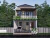 Gambar Rumah Lengkap_Gambar Konsep Rumah Tinggal 2 Lantai Ukuran 7×12 Meter