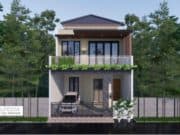 Gambar Rumah Lengkap_Gambar Konsep Rumah Tinggal 2 Lantai Ukuran 7×12 Meter