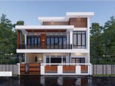 Gambar Rumah Lengkap_Gambar Konsep Rumah Tinggal 2 Lantai Ukuran 12×14 Meter