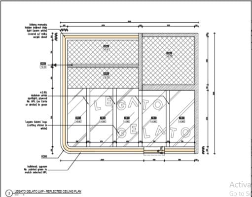 Gambar DED (Detail Engineering Design)_Gambar DED Legato Gelato Booth