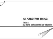Gambar DED(Detail Engineering Design)_DED Pembangunan Trotoar