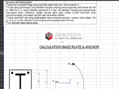 CALCULATION BASE PLATE & ANCHOR