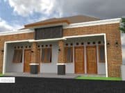 Gambar Rumah Lengkap_RAB dan Gambar Konsep Rumah Kos 1 Lantai Ukuran 12×10 Meter