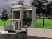 Gambar Rumah Lengkap_Gambar Konsep Rumah Tinggal 2 Lantai Ukuran 6×12 Meter
