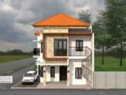 Gambar Rumah Lengkap_Gambar Konsep Rumah Tinggal dan Kos 2 Lantai Ukuran 10×15 Meter