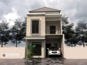 Gambar Rumah Lengkap_Gambar Konsep Rumah Tinggal 2 Lantai Ukuran 6×12 Meter