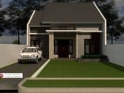 Gambar Rumah Lengkap_Gambar Konsep Rumah Tinggal 1 Lantai Ukuran 9x13Meter