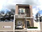 Gambar Rumah Lengkap_Gambar Konsep Rumah Tinggal 2 Lantai+ Rooftop Ukuran 6×15 Meter