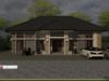 Gambar Rumah Lengkap_Gambar Konsep Rumah Tinggal 1 Lantai Ukuran 16×9 Meter