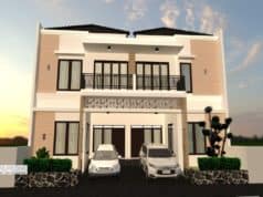 Gambar Rumah Lengkap_Gambar Konsep Rumah Tinggal 2 Lantai Ukuran 12×15 Meter