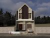 Gambar Rumah Lengkap_Gambar Konsep Rumah Tinggal 2 Lantai Ukuran 8×17 Meter
