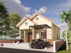 Gambar Rumah Lengkap_RAB dan Gambar Konsep Rumah Tinggal 1 Lantai Ukuran 8×15 Meter