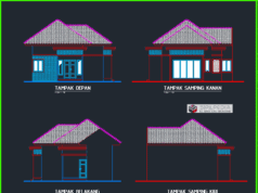 Gambar Rumah Lengkap_RAB dan Gambar Rencana Pembangunan Rumah Tinggal Permanen Minimalis 3 Kamar Tidur