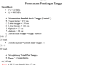 Perhitungan Pembesian Tangga