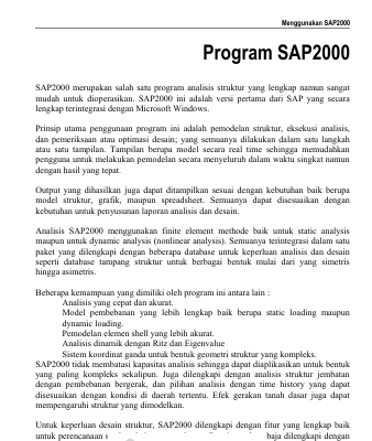 Pengenalan SAP2000
