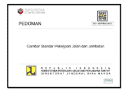 Pedoman Gambar Standar Pekerjaan Jalan dan Jembatan