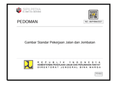 Pedoman Gambar Standar Pekerjaan Jalan dan Jembatan