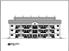 Gambar DED (Detail Engineering Design)_Gambar Perencanaan Rumah Susun Tipe 24 Pendek 3 Lantai