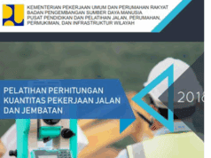 Perhitungan Kuantitas Pekerjaan Jalan dan Jembatan