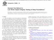ASTM D5882-16 Standard Test Method for Low Strain Impact Integrity Testing of Deep Foundations