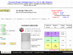 Flexible Pavement Design Calculation