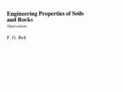 Engineering Properties of Soils and Rocks