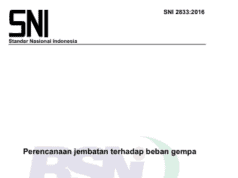 SNI 2833-2016 Perencanaan Jembatan terhadap Beban Gempa